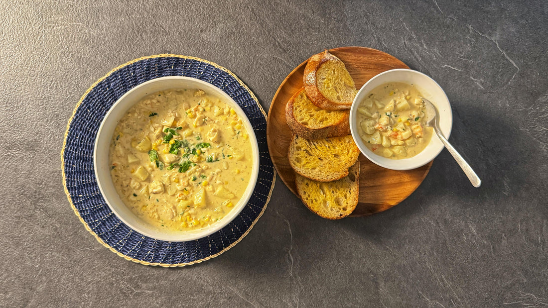 Creamy Fish and Prawn Chowder