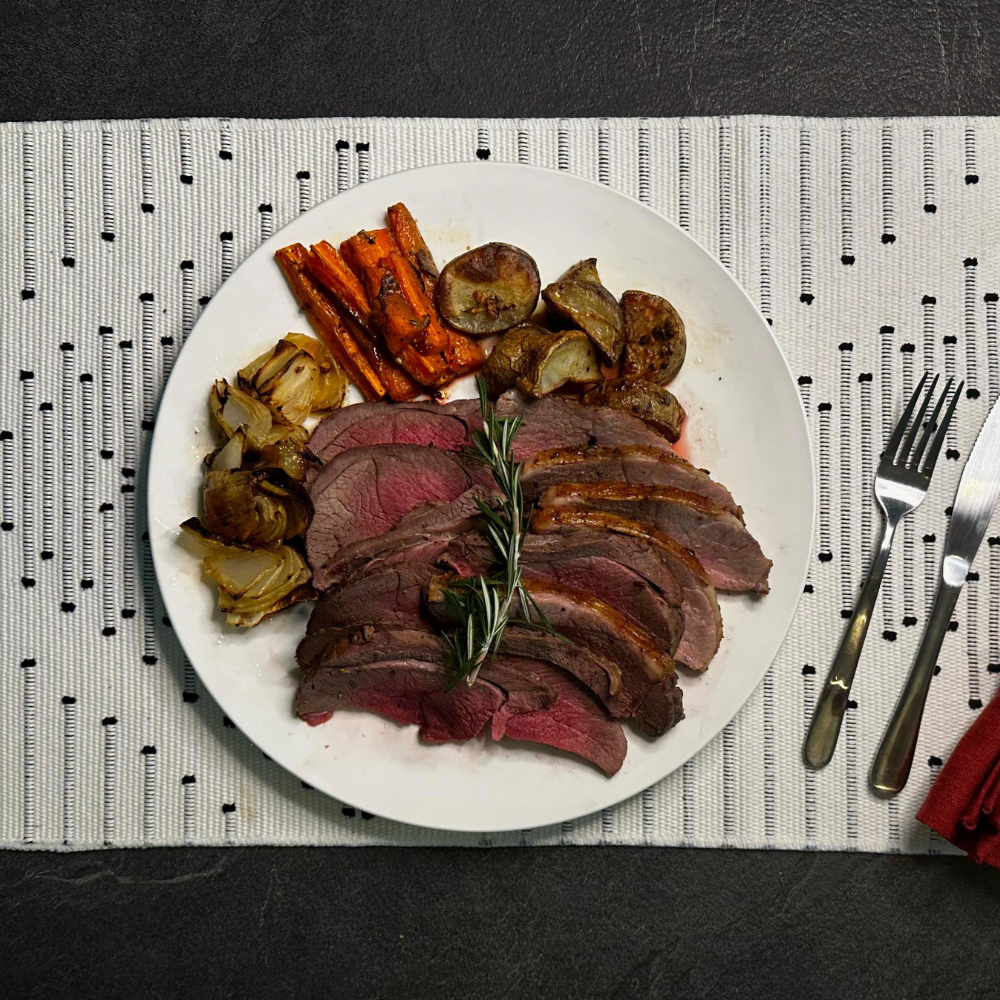 How to roast a boneless rolled lamb leg