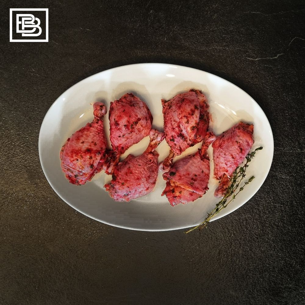 Chicken Lollipops in Port, Wine & Garlic Marinade