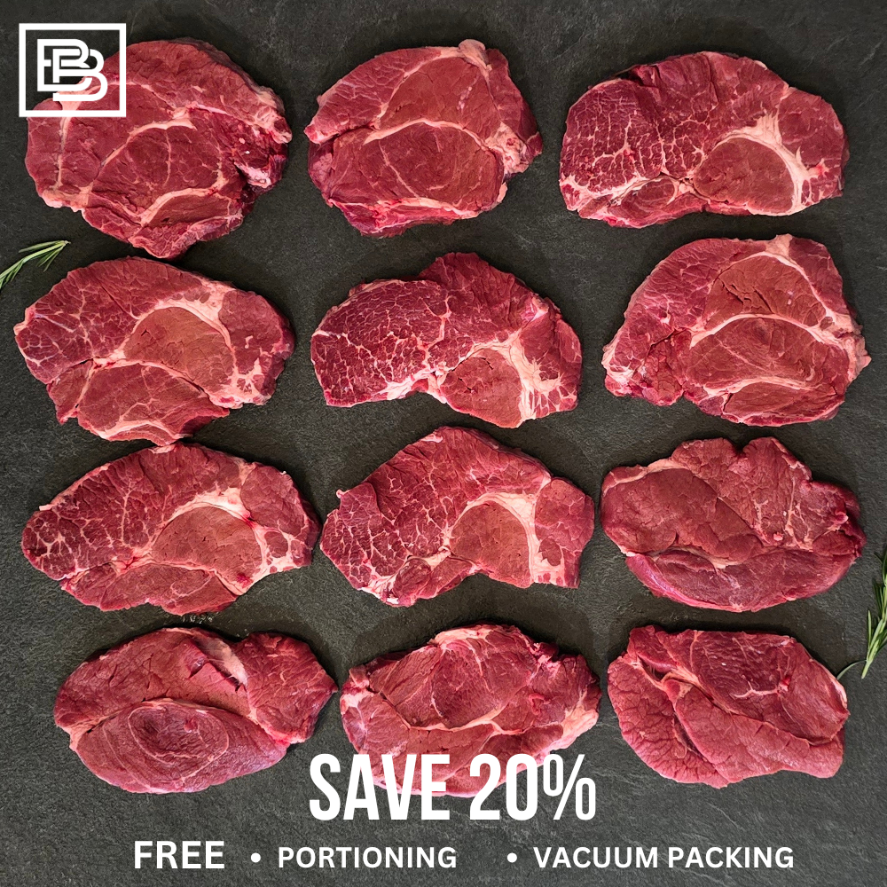King Island Yearling Grass Fed Angus Chuck - Whole Slab ($150 Deposit, Balance Payment To Update Before Delivery)