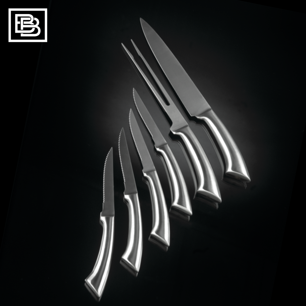 Stainless Steel Knife Carving Set, BBQ Accessories