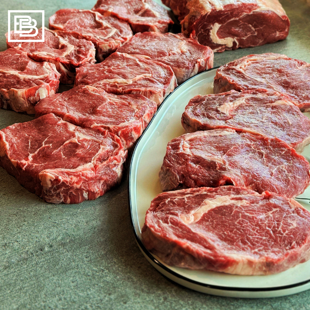 King Island Yearling Grass Fed Rib Eye - Whole Slab ($200 Deposit, Balance Payment To Update Before Delivery)