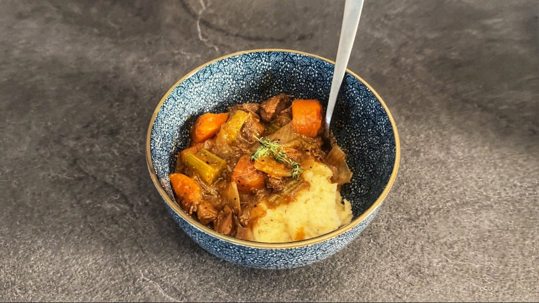 Slow Cooker Beef Casserole with Mash