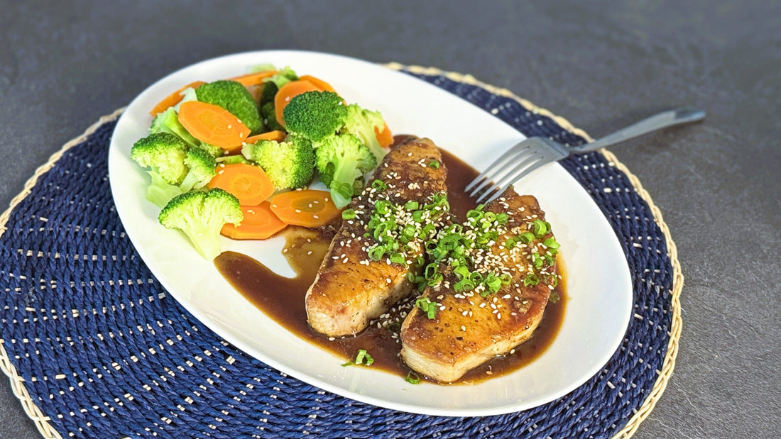Pan-Seared Yellowtail with Soy-Citrus Glaze