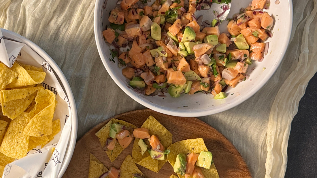 Zesty Salmon Ceviche with Avocado And Lime