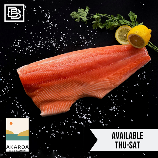 Fresh Akaroa NZ King Salmon Fillet Skin on [1-1.1kg]