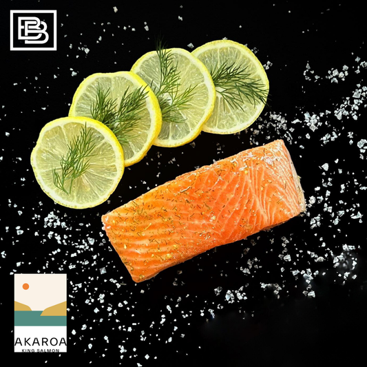 Lemon & Dill Akaroa NZ King Salmon Portion Skin on Frozen [150g]