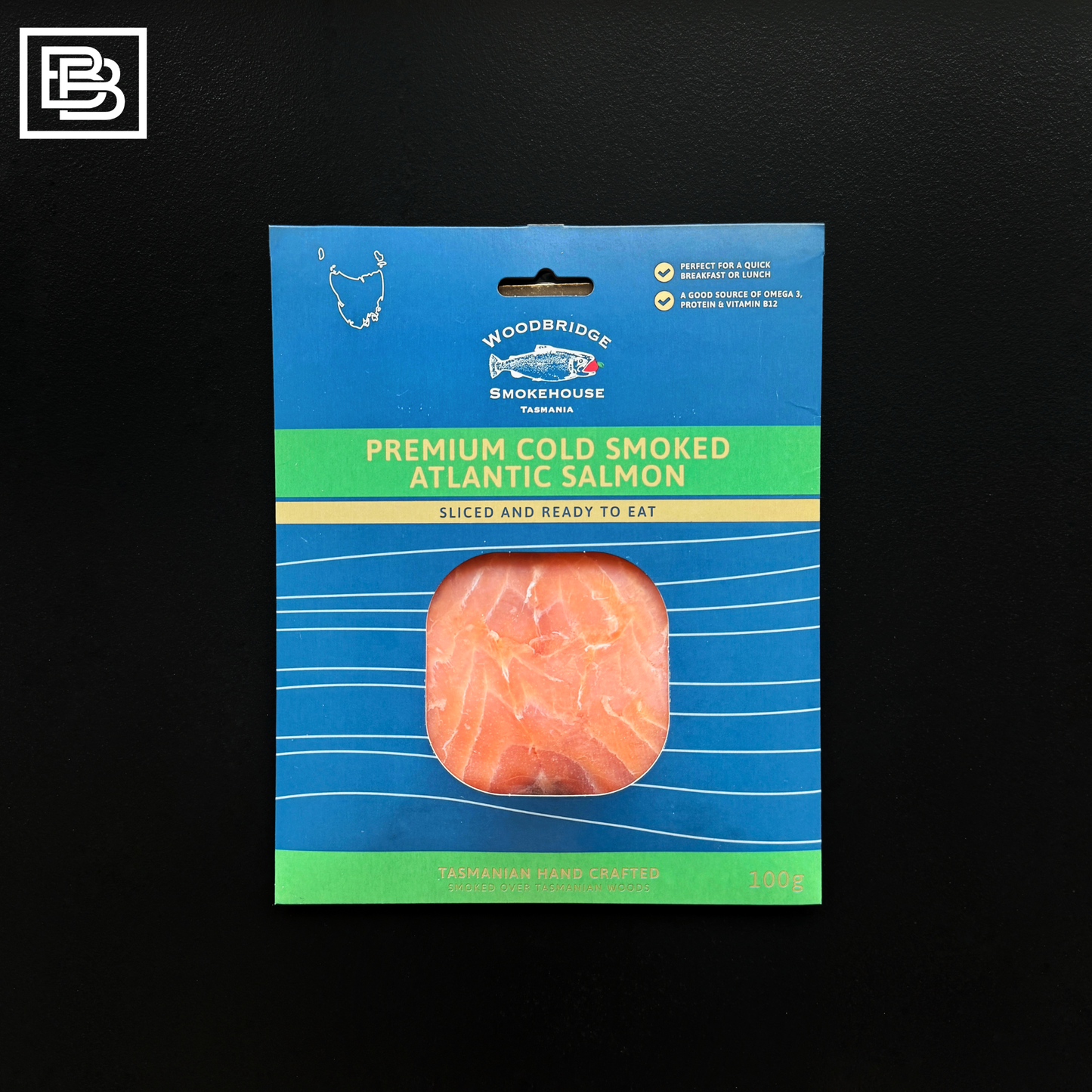 Woodbridge Smokehouse Tasmanian Cold Smoked Atlantic Salmon Frozen [100g]