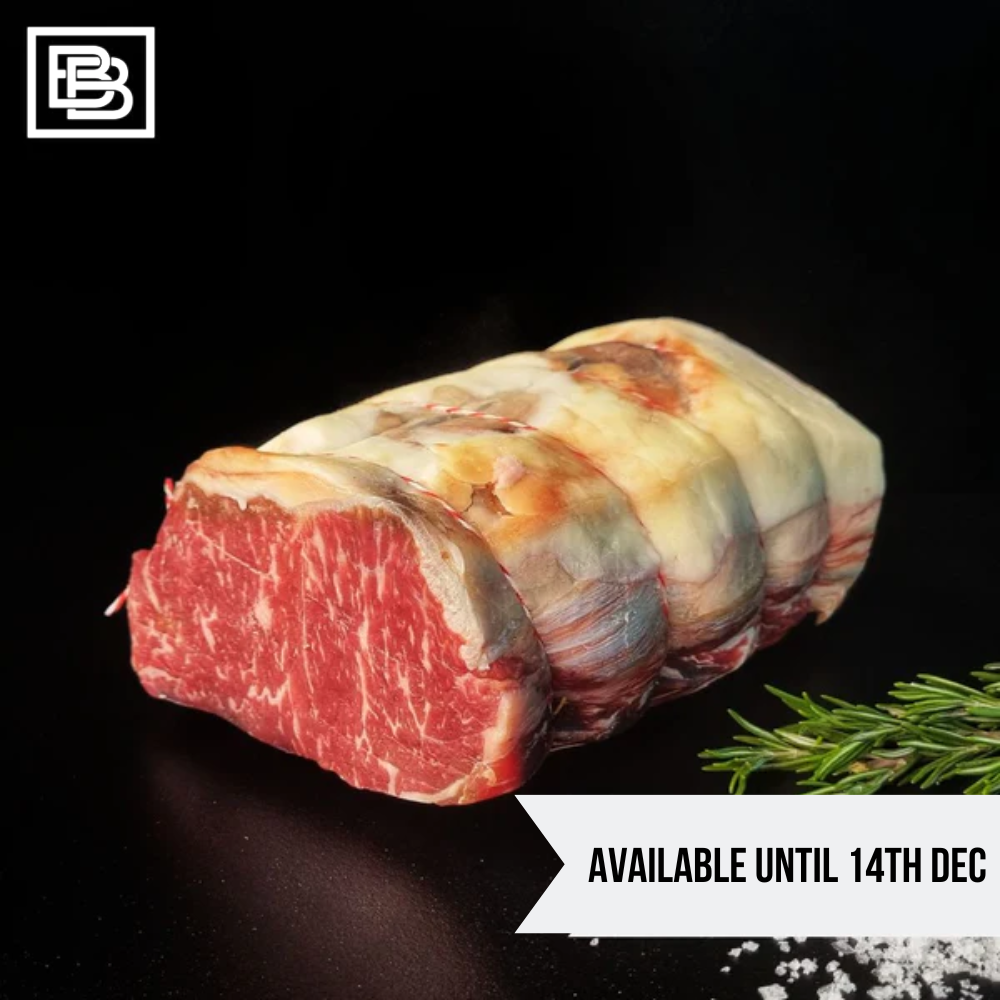 30-40 Days Dry Aged Portoro Grain Fed MB2+ Black Angus Sirloin For Roast [Weight Options Available]