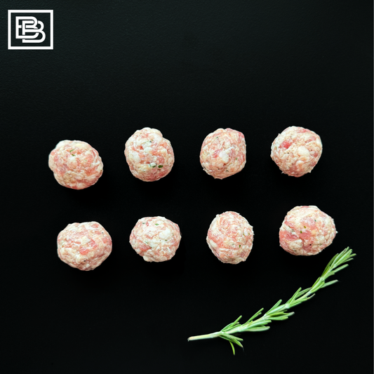 Pork, Parmesan and Parsley Meatballs Frozen [8x40g] "Gluten Free"