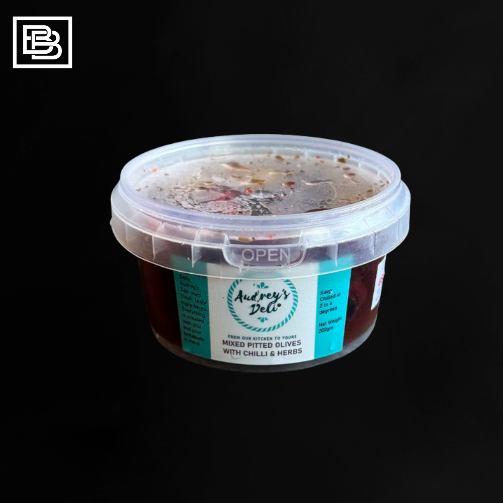 Mix Pitted Olives with Chilli and Herbs [200g]