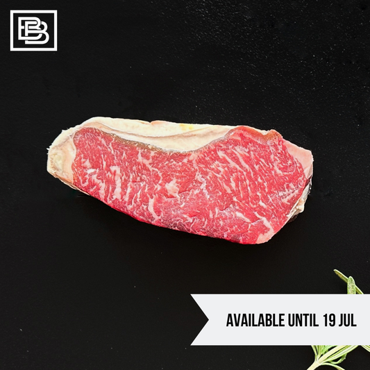 30-40 Days Dry Aged Portoro Grain Fed MB4+ Black Angus Sirloin Steak [Weight Options Available]
