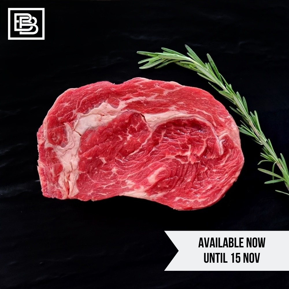 41 - 50 Days Dry Aged Tender Valley Grain Fed MB3+ Black Angus Rib Eye Steak [280-300g]