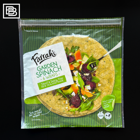 Farrah's Garden Spinach Wraps