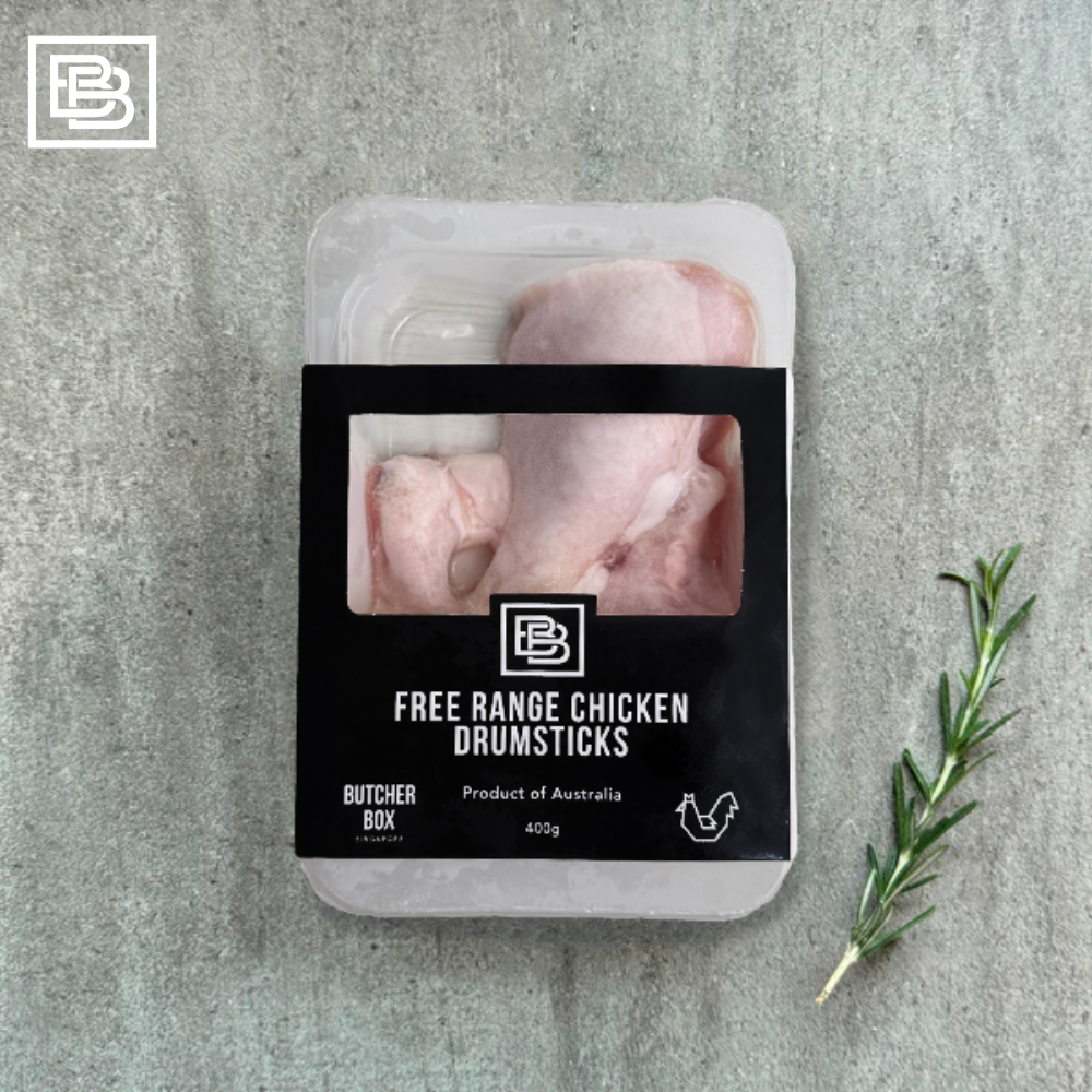 Australian Certified Free Range Chicken Drumsticks Frozen [400g+/-]
