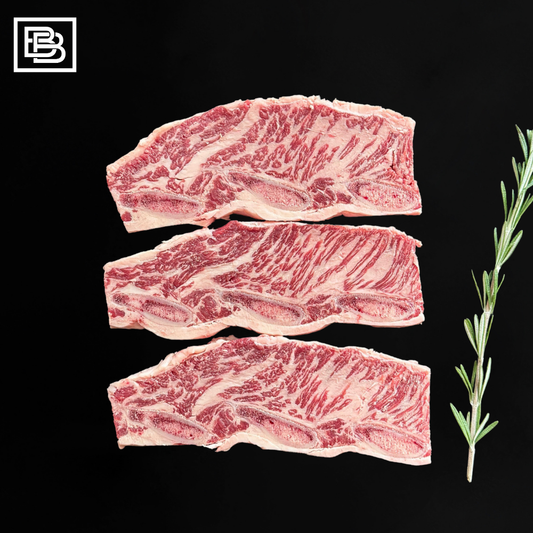 W. Black - Wagyu MB4/5 Short Ribs- Galbi Cut [330-360g] [Marinate Options Available]
