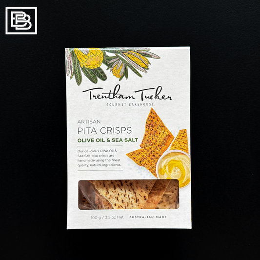 Christmas Trentham Tucker Artisan Pita Crisps - Olive Oil & Sea Salt [100g]