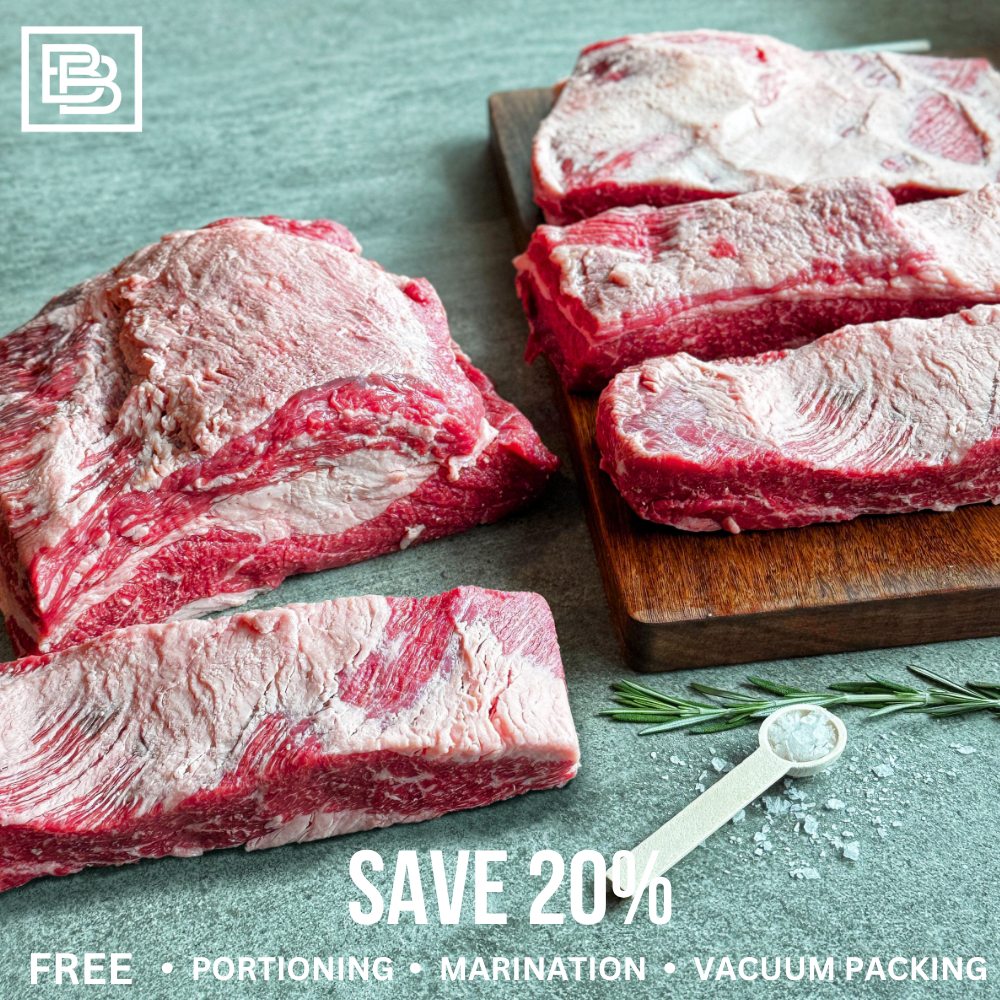 W. Black Wagyu MB4/5 Beef Brisket - Whole Slab ($200 Deposit, Balance Payment To Update Before Delivery)