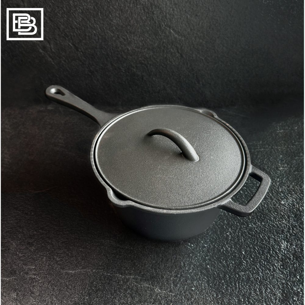 Napoleon Cast Iron Sauce Pan with Lid