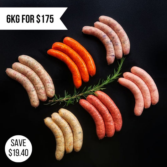 Assorted Pork Sausages, Bulk Buy