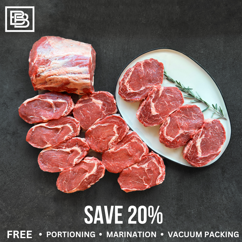 King Island Yearling Grass Fed Rib Eye - Whole Slab ($200 Deposit, Balance Payment To Update Before Delivery)