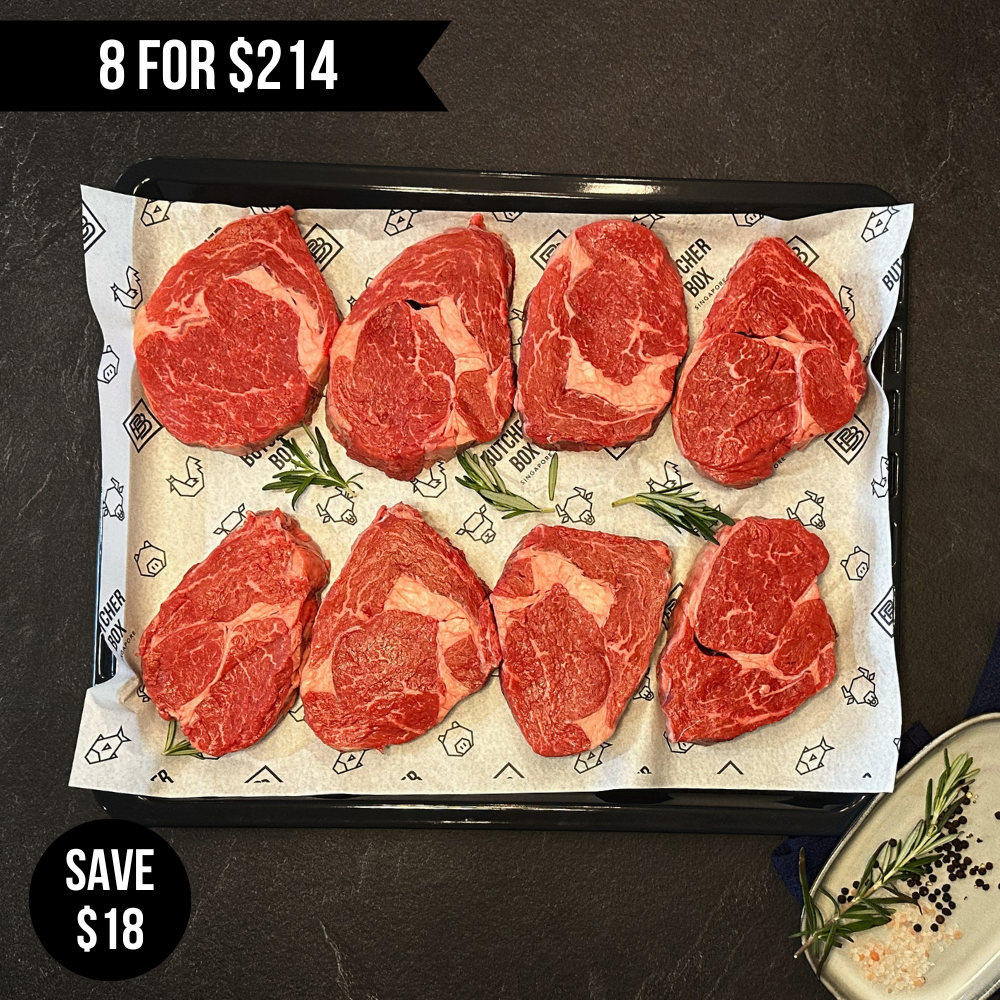 King Island Rib Eye Steaks [8 x 280-300g] [2.2-2.4kg]
