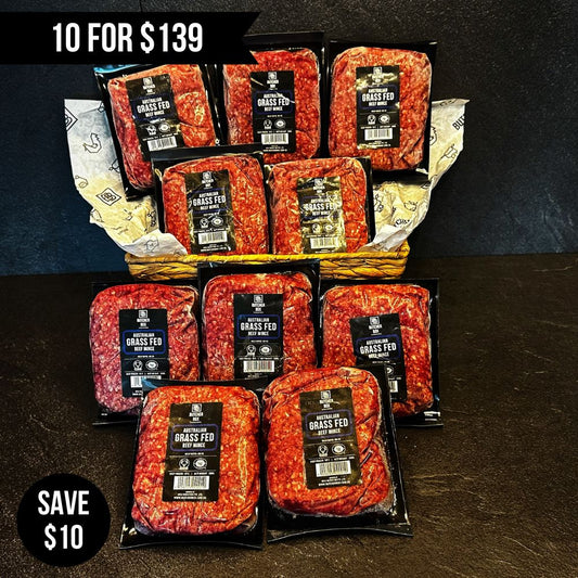 10pkts x 500g Frozen Australian Grass Fed Beef Mince