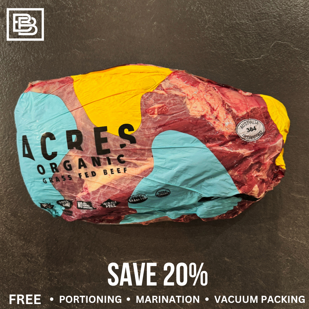 Acres - Organic Grass Fed Chuck - Whole Slab ($150 Deposit, Balance Payment To Update Before Delivery)