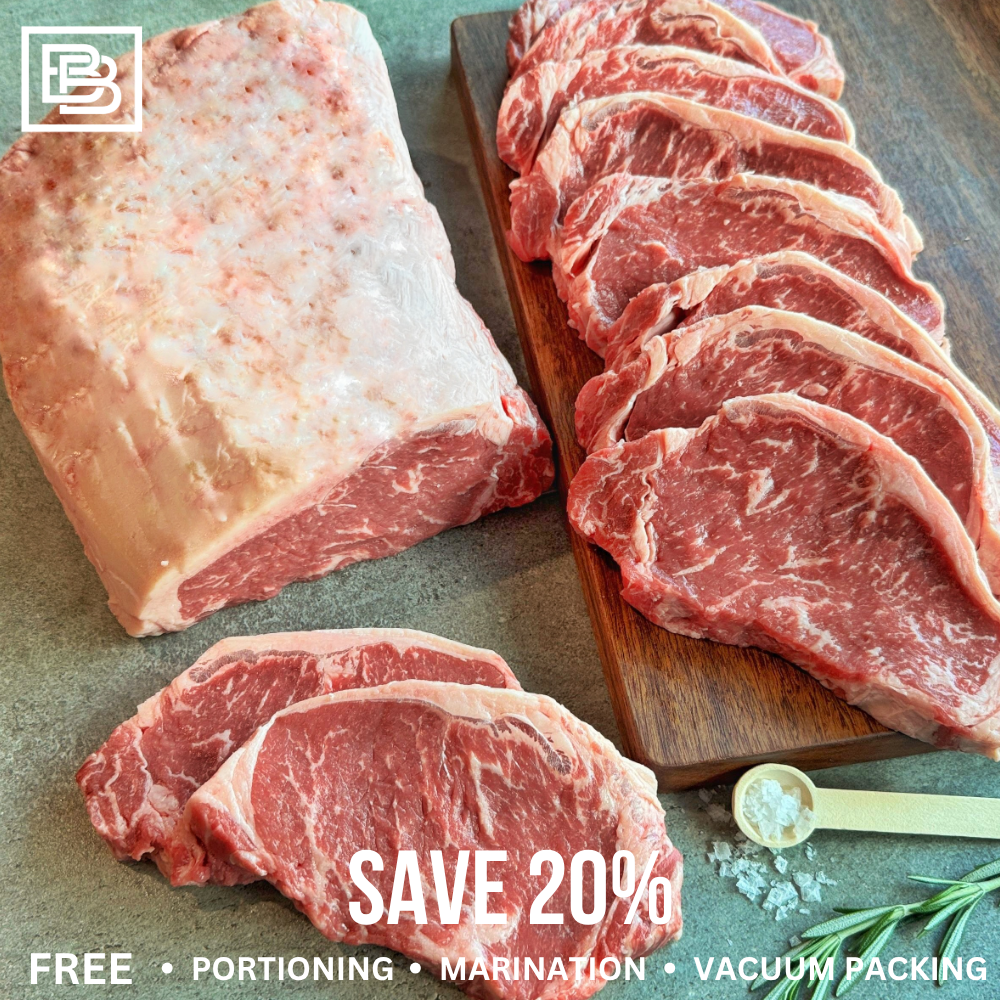 Portoro Grain Fed MB2+ Black Angus Sirloin - Whole Slab ($300 Deposit, Balance Payment To Update Before Delivery)