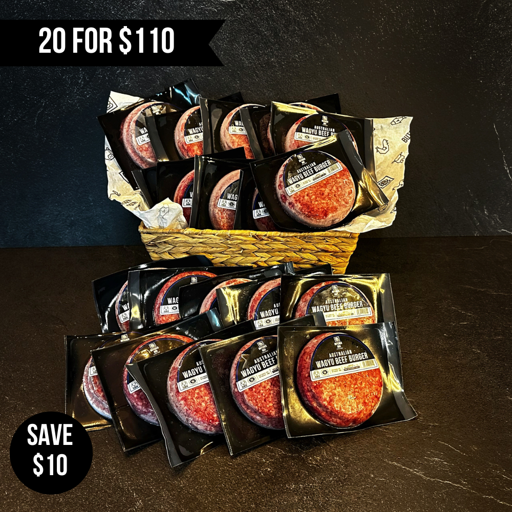 20pcs x 180g Frozen Australian Wagyu Burger
