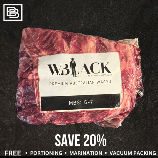 W. Black Wagyu MB6/7 Denver - Whole Slab [$150 Deposit, Balance Payment To Update Before Delivery]