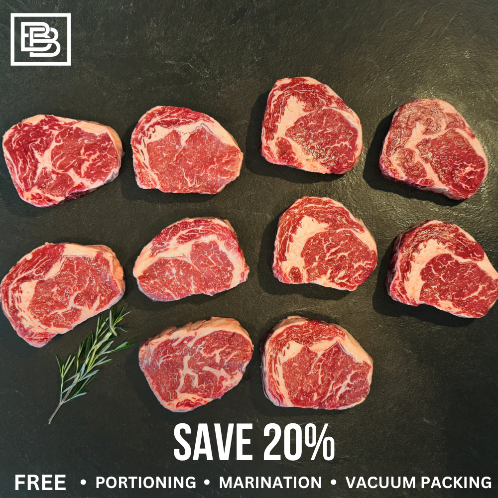 Little Joe Grass Fed MB4+ Angus Rib Eye - Whole Slab ($300 Deposit, Balance Payment To Update Before Delivery)