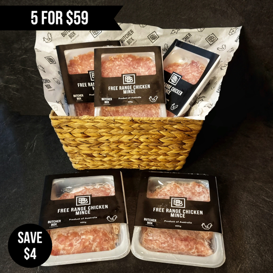 5pkts x 400g Australian Certified Free Range Chicken Mince Frozen