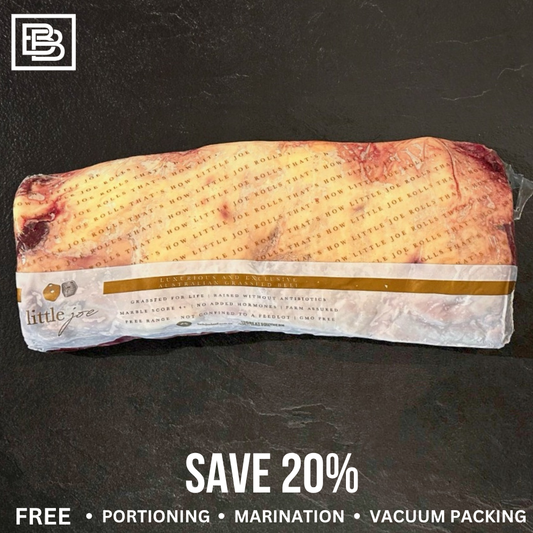 Little Joe Grass Fed MB4+ Angus Sirloin - Whole Slab ($200 Deposit, Balance Payment To Update Before Delivery)