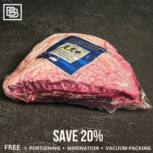 Tender Valley Grain Fed MB3+ Black Angus Picanha Rump Cap - Whole Slab ($70 Deposit, Balance Payment To Update Before Delivery)