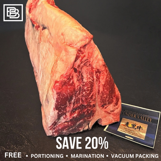 Tender Valley Grain Fed MB3+ Black Angus Shortloin - Whole Slab ($400 Deposit, Balance Payment To Update Before Delivery)