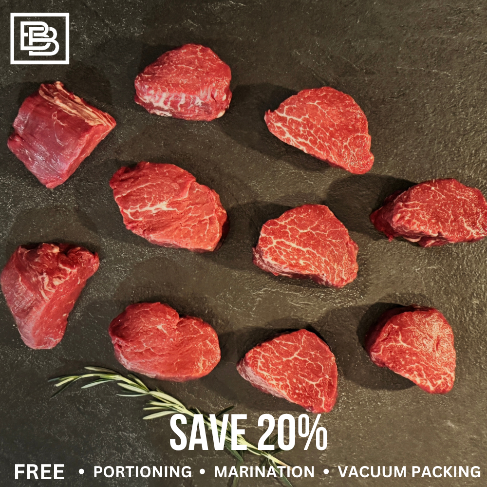 Little Joe Grass Fed MB4+ Angus Tenderloin - Whole Slab ($200 Deposit, Balance Payment To Update Before Delivery)