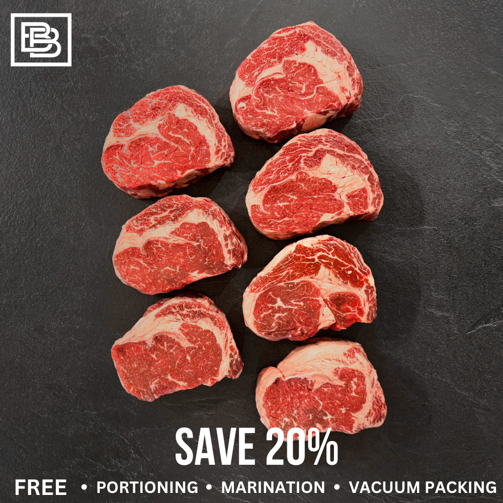 Tender Valley Grain Fed MB3+ Black Angus Rib Eye - Whole Slab ($300 Deposit, Balance Payment To Update Before Delivery)