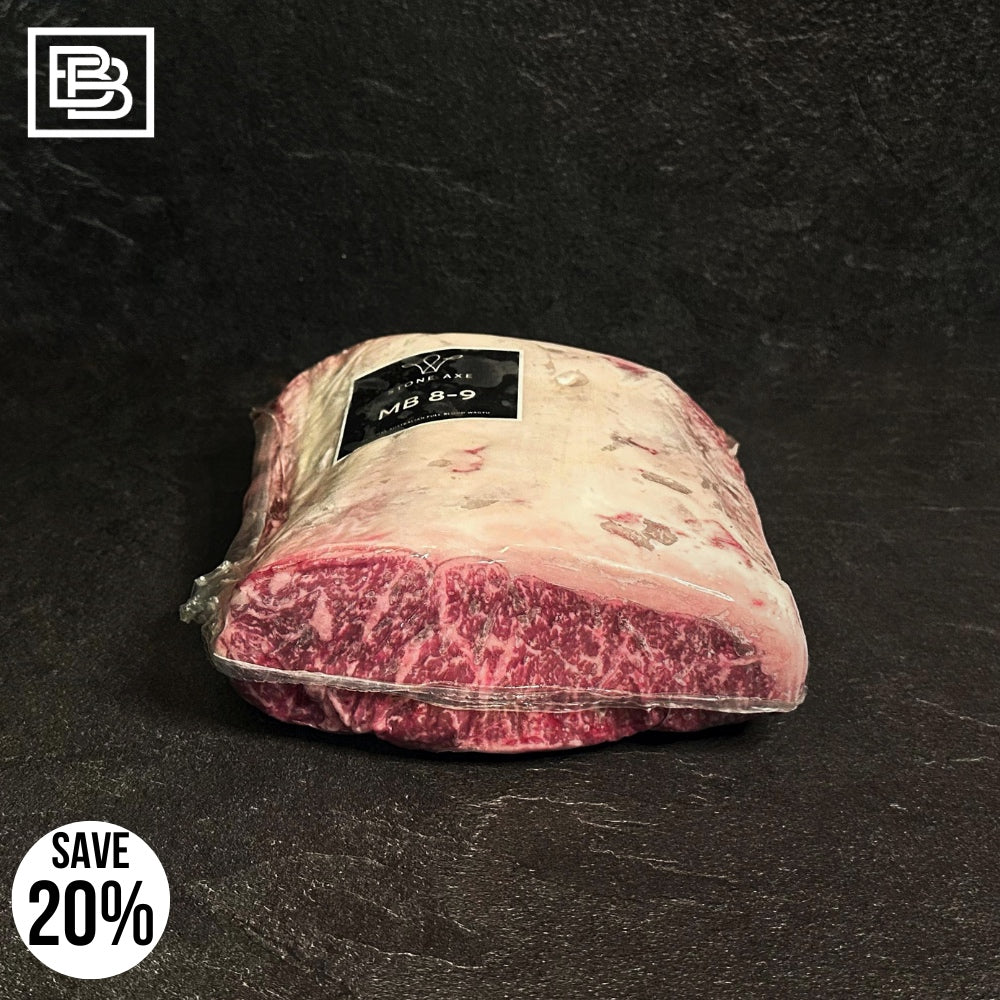 Stone Axe Wagyu MB8/9 Sirloin - Whole Slab ($400 Deposit, Balance Payment To Update Before Delivery)