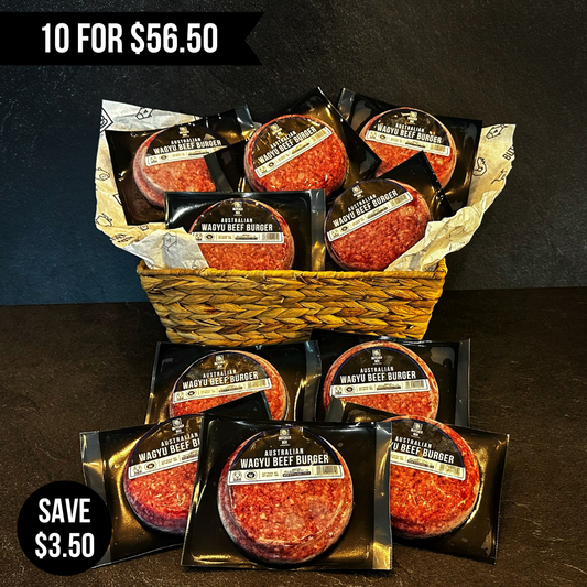 10pcs x 180g Frozen Australian Wagyu Burger