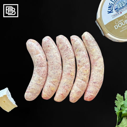 Chicken, Bacon & Brie Cheese Sausage Frozen - 5pcs [500g] "Gluten Free"