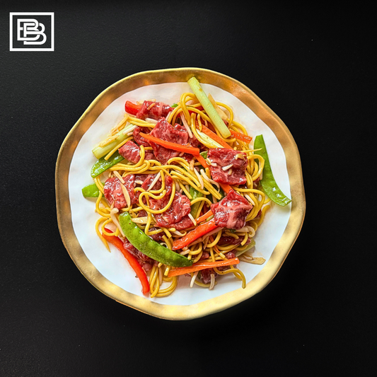 Black Pepper Wagyu Beef Stir Fry Noodles [400g]