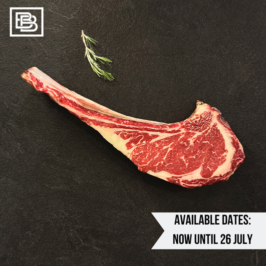 30-40 Days Dry Aged Portoro - Grain Fed MB2+ Black Angus Tomahawk [1-1.1kg]