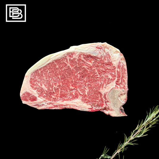 30-40 Days Dry Aged W. Black Wagyu Bone In Sirloin MB5+ [600-650g]