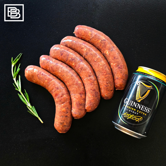 Beef Steak & Guinness Stout Sausage Frozen - 5pcs [500g]