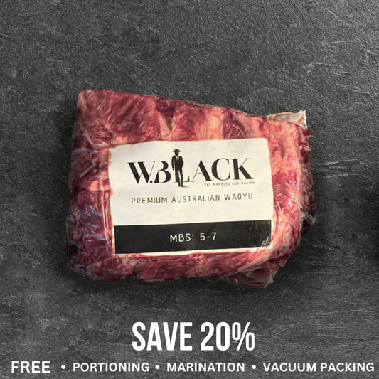 W. Black Wagyu MB6/7 Denver - Whole Slab [$150 Deposit, Balance Payment To Update Before Delivery]