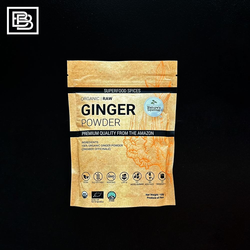 Nature's SuperFoods Organic Raw Golden Ginger Powder [100g]