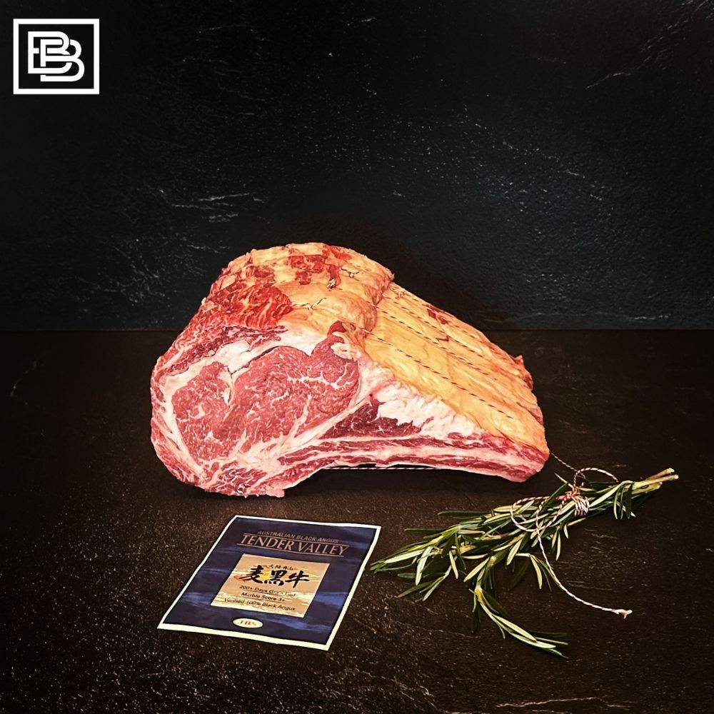 Christmas Tender Valley - Grain Fed MB3+ Black Angus - Rib Eye On The Bone [Add On Options Available]