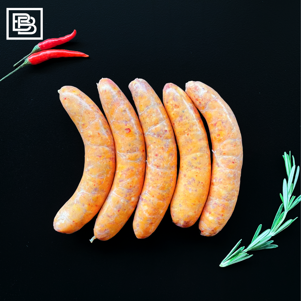 Spicy Pork Italian Sausage with Fennel and Chilli - 5pcs [500g] "Gluten Free"