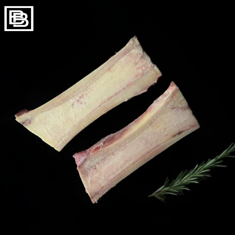 King Island Yearling Angus Grass Fed Marrow Bones Split Frozen [650-700g]